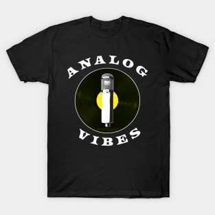 Analog Vibes Yellow Vinyl Record T-Shirt T-Shirt